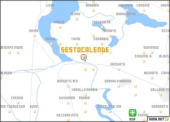 map of Sesto Calende