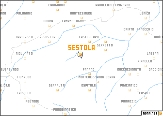 map of Sestola