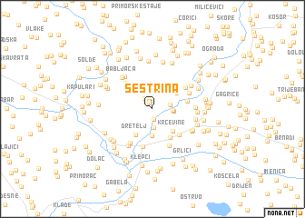 map of Sestrina