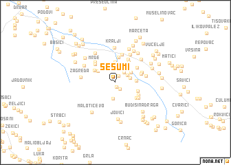 map of Šešumi