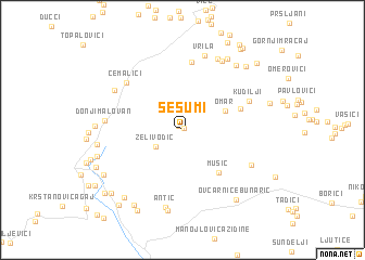 map of Sešumi