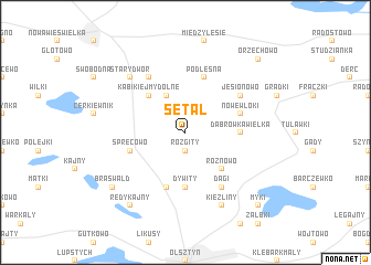 map of Sętal