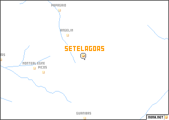 map of Sete Lagoas