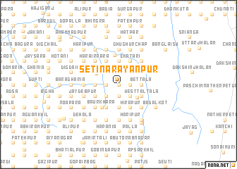 map of Setinārāyanpur