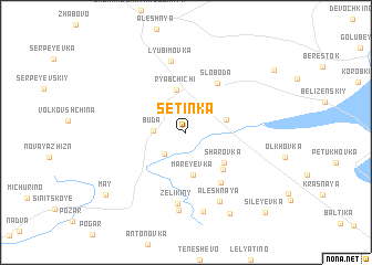 map of Setinka