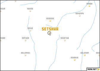 map of Setshwa