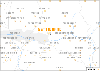 map of Settignano