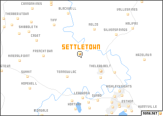 map of Settletown