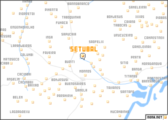 map of Setúbal