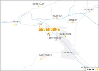 map of Seven Oaks