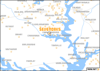 map of Seven Oaks