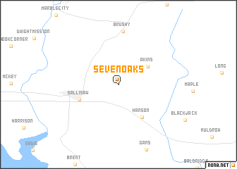 map of Seven Oaks