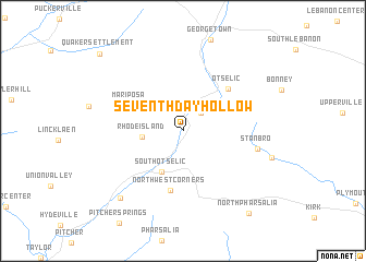 map of Seventh Day Hollow