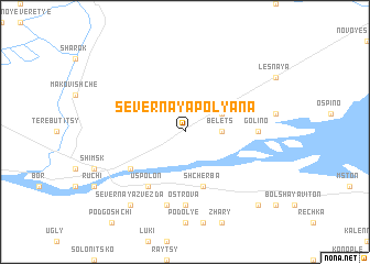 map of Severnaya Polyana