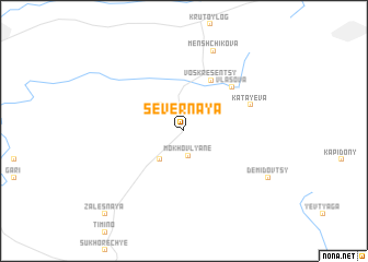 map of Severnaya