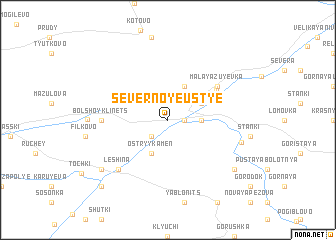 map of Severnoye Ust\