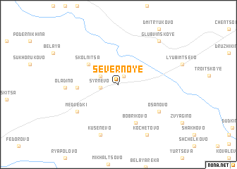 map of Severnoye