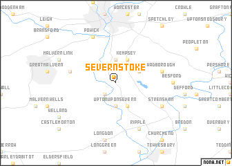 map of Severn Stoke