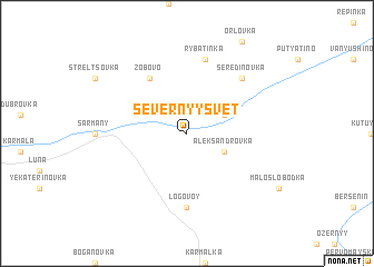 map of Severnyy Svet