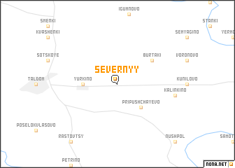 map of Severnyy