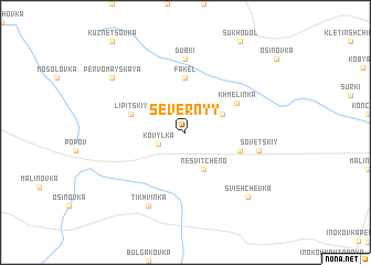 map of Severnyy