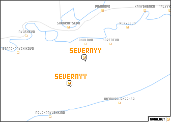 map of Severnyy