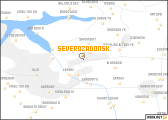 map of Severo-Zadonsk