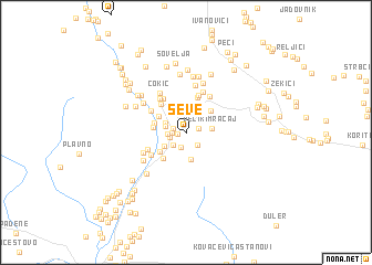 map of Ševe