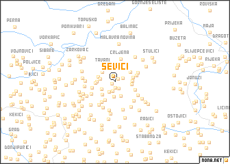 map of Ševići