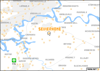 map of Sevier Home