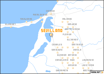 map of Sevillano