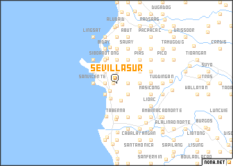 map of Sevilla Sur