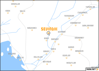 map of Sevindik