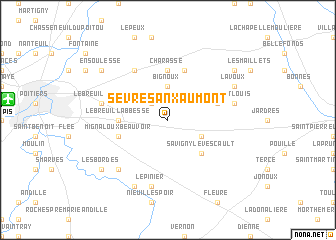 map of Sèvres-Anxaumont