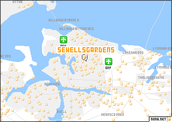 map of Sewells Gardens