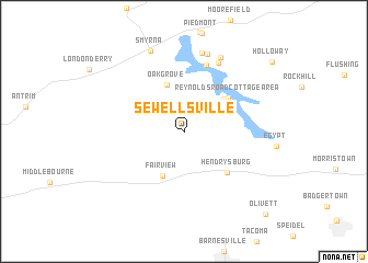 map of Sewellsville