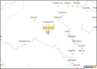 map of Sewum