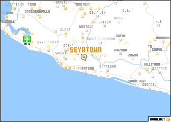map of Seya Town