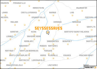 map of Seysses-Savès