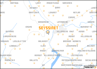 map of Seyssinet