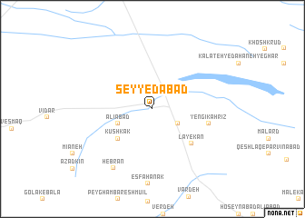 map of Seyyedābād