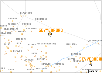 map of Seyyedābād