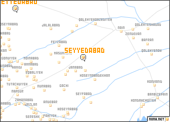 map of Seyyedābād