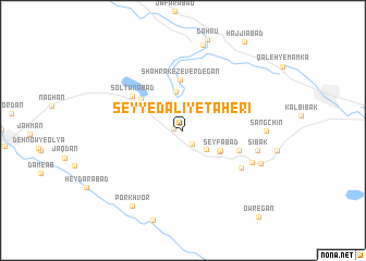 map of Seyyed ‘Ālī-ye Ţāherī