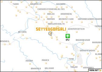 map of Seyyed Gorg ‘Alī