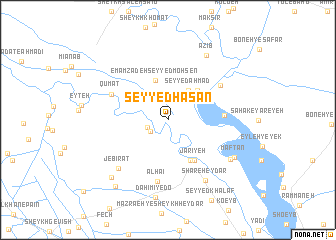 map of Seyyed Ḩasan