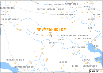 map of Seyyed Khalaf