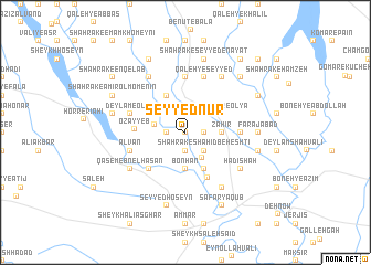 map of Seyyed Nūr