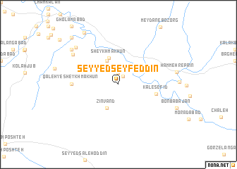 map of Seyyed Seyf ed Dīn