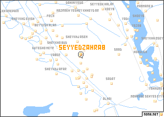 map of Seyyed Zahrāb